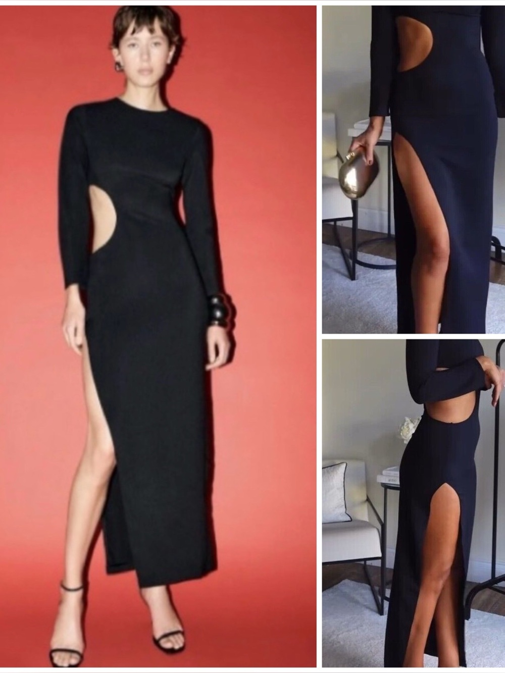 ZARA ~ ZW COLLECTION DRESS WITH CUT-OUT DETAIL